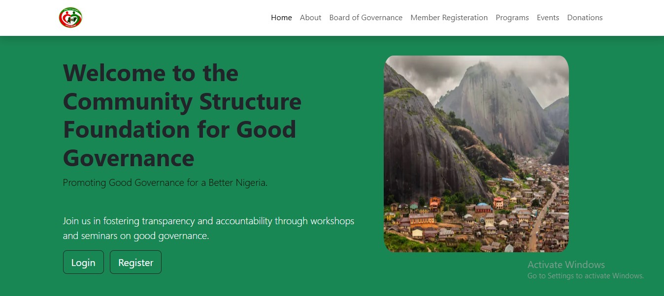 Community Structure Foundation IMAGE